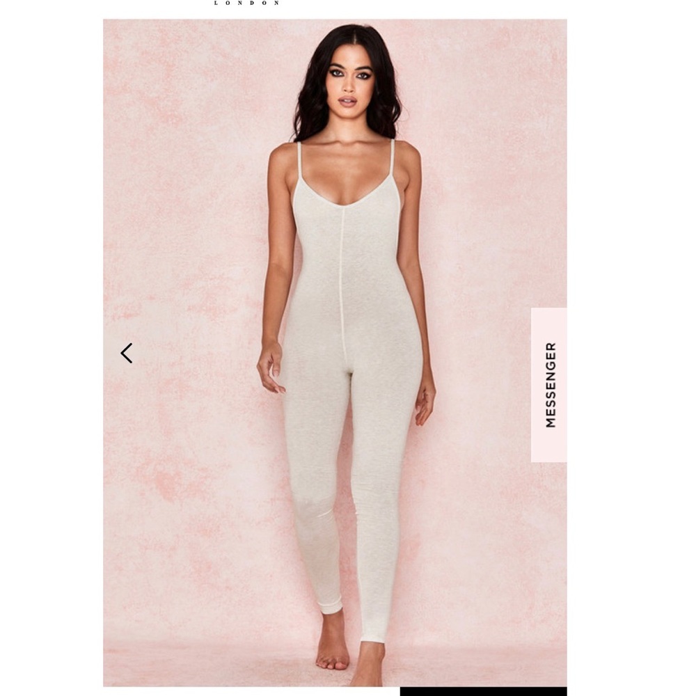 House of CB Zahara Milk Marl Jumpsuit